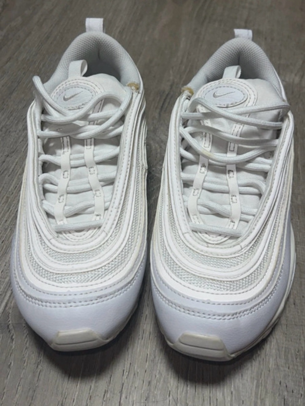 Nike White Low-Top Mesh Sneakers